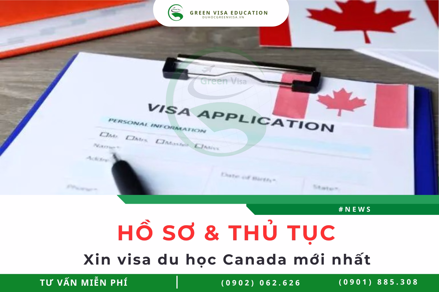 Hồ sơ visa du học Canada